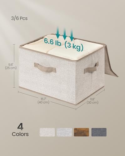 SONGMICS Set of 3 Storage Bins - Image 6