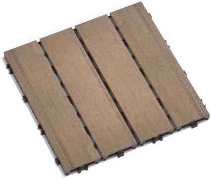 Interlocking WPC Patio Deck Tiles by Unknown