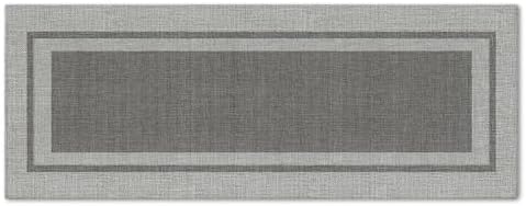 Artoid Mode Grey Absorbent Rectangle Non-Skid Doormat, Home Mats Non Slip by ArtoidMode