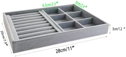 Gray Velvet Stackable Organizer Premium Quality Stackable Tray - Image 5