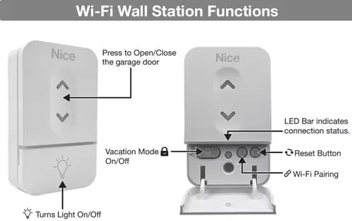 Nice/Linear HAE00080 Wi-Fi Multi-Function Wall Control Station Garage Opener - Image 3