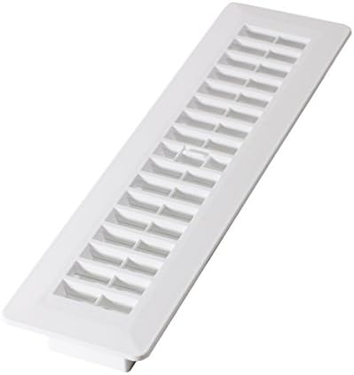 Decor Grates PL212-WH 2-Inch by 12-Inch Plastic Floor Register by DecorGrates