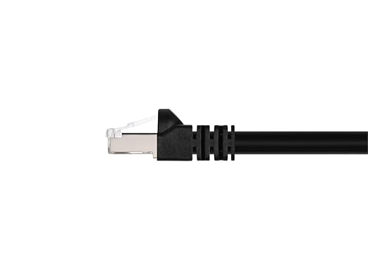 Monoprice Cat6A 50ft Black Patch Cable Double Shielded 26AWG 10G Pure Bare - Image 2