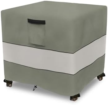 Patio Wicker Side Table Cover, 22W x 22D x 18H inch, Waterproof Square Patio by Aacabo