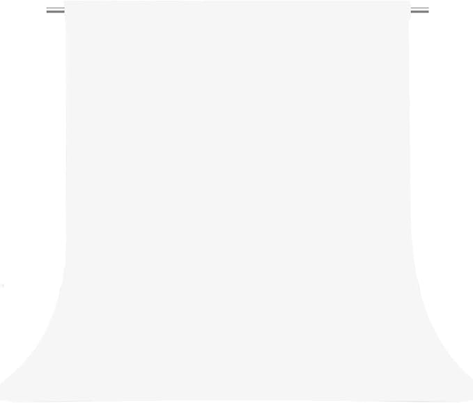 White Photography Backdrop for Photoshoot, Photo Backdrop Curtain by TERSUM