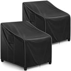 Patio Chair Covers Waterproof, Heavy Duty, 2 Pack by BOLTLINK
