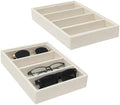 Glasses Storage Organizer Velvet Tray by Unknown