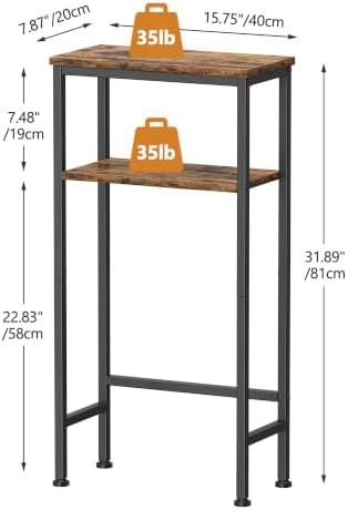 Narrow Console Table, 2-Tier Slim Entryway Table - Image 3