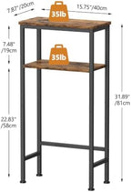 Narrow Console Table, 2-Tier Slim Entryway Table - Image 3