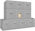 STORAGE MANIAC Storage Cubes, 11 Inch 10 Pack Collapsible Fabric Shelf Bins by STORAGEMANIAC