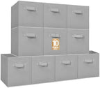 STORAGE MANIAC Storage Cubes, 11 Inch 10 Pack Collapsible Fabric Shelf Bins by STORAGEMANIAC