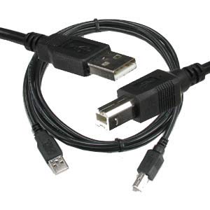 3 Pack 15 FT Black A-Male to B-Male USB 2.0 High Speed Printer Cable - Image 2