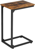 AMHANCIBLE C Shaped End Table, Slide Under Couch Table by AMHANCIBLE