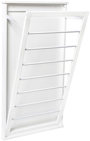 Honey-Can-Do Wall-Mount Wooden Clothes Drying Rack, 30 lb - Image 3