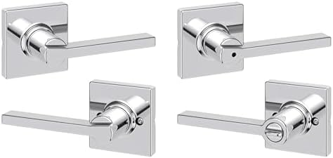 Kwikset Casey Hallway Passage and Bed/Bath Privacy Door Handle 2 Pack, 1 by Kwikset