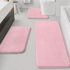 HUXMEYSON Bathroom Rugs Sets 3 Piece, Non-Slip & Quick Dry Bath Mat Set by HUXMEYSON