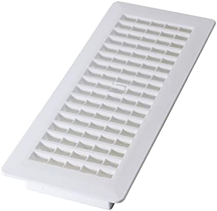 Decor Grates PL412-WH Lattice Floor Register, 4x12 Inches by DecorGrates