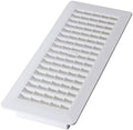 Decor Grates PL412-WH Lattice Floor Register, 4x12 Inches by DecorGrates