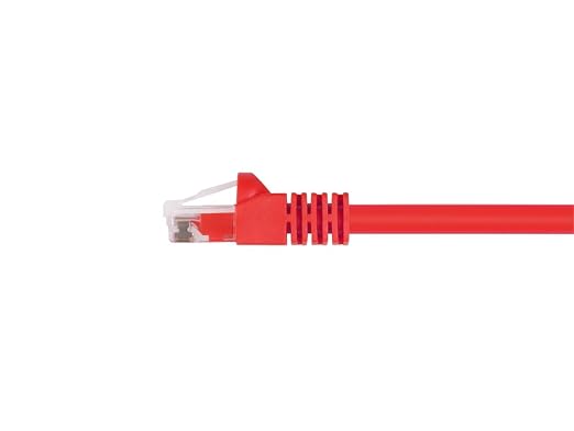Monoprice Cat6 3ft Red Crossover Patch Cable UTP 24AWG 550MHz Pure Bare Copper - Image 2