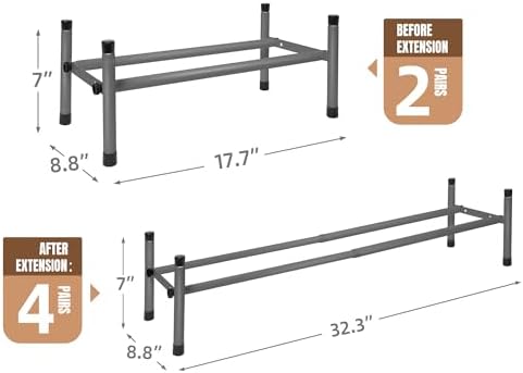 STORAGE MANIAC Expandable Shoe Rack - Image 3