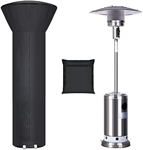 Patio Heater Covers with Zipper and Storage Bag, Waterproof, Wind-Resistant by HUALEDIBrandHome
