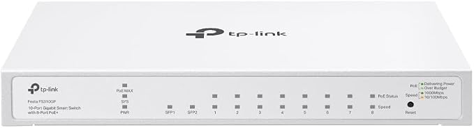 TP-Link Festa FS310GP 10 Port Gigabit Smart Managed PoE Switch 8 PoE+ Port @61W by TP-Link