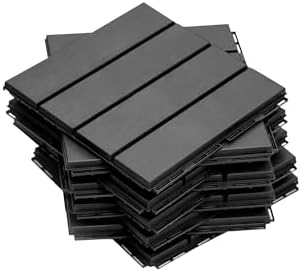 Interlocking Deck Tiles Outdoor Waterproof, Composite Patio Flooring by SHPAIDIRECT