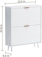 Shoe Cabinet Storage, Modern Freestanding Organizer - Image 2