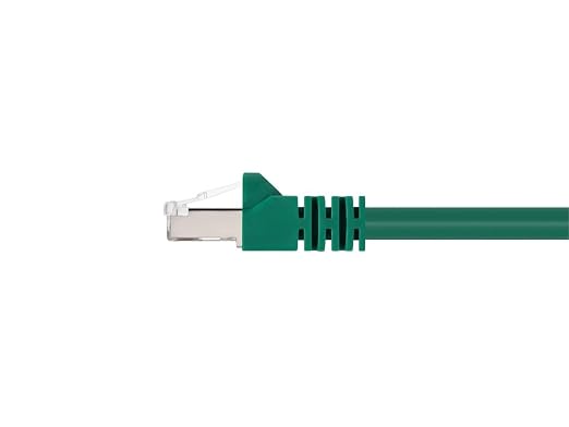 Monoprice Cat6A 10ft Green Patch Cable Double Shielded 26AWG 10G Pure Bare - Image 2