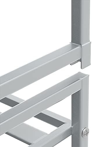 Simple Houseware 3-Tier Stackable Metal Panel Shoe Rack - Image 5