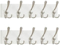 SKOLOO Creations White Solid Wood Wall Mounted Coat Rack, 5 Hooks, 16-7/8" Long by SKOLOO