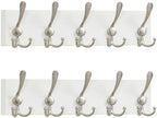 SKOLOO Creations White Solid Wood Wall Mounted Coat Rack, 5 Hooks, 16-7/8" Long by SKOLOO