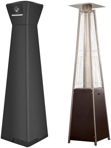 QH.HOME Pyramid Patio Heater Cover Waterproof 90"x 23"x23" by QHHOME