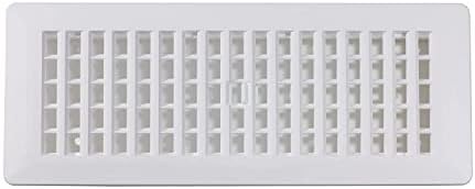 Decor Grates PL412-WH Lattice Floor Register, 4x12 Inches - Image 4