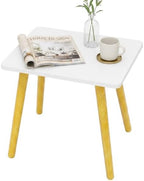 FORAOFUR Small Side Table, Modern Wood Mini Coffee Table, Easy Assembly Compact by FORAOFUR