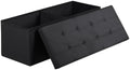 SUPER DEAL 43 Inches Storage Ottoman Bench, Folding Footrest by Superdeal