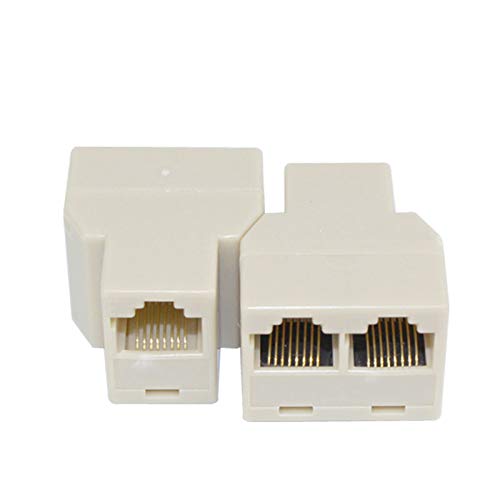 VizGiz 4 Pack RJ45 Splitter Connector Adapter 1 to 2 Female Port Plug 3 Way CAT - Image 6