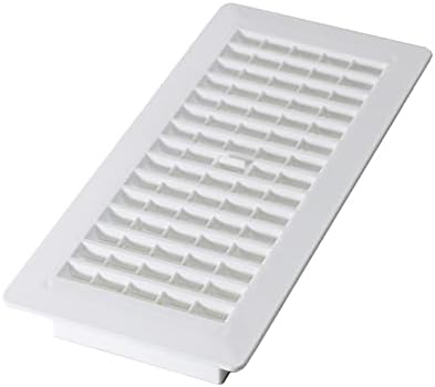 Decor Grates PL410-WH 4-Inch by 10-Inch Plastic Floor Register by DecorGrates
