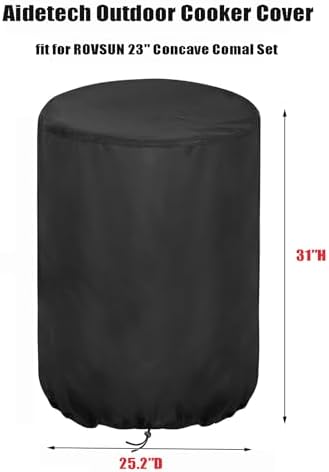 Outdoor Cooker Cover for ROVSUN 23" Concave Comal Set - Image 2