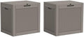 Outdoor Storage Box Waterproof, 32 Gallon Deck Box by WTFGO