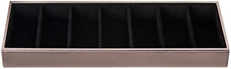 J JACKCUBE DESIGN 7 Slot Sunglasses Organizer, Leather Eyeglass Storage Tray Box by JACKCUBEDESIGN