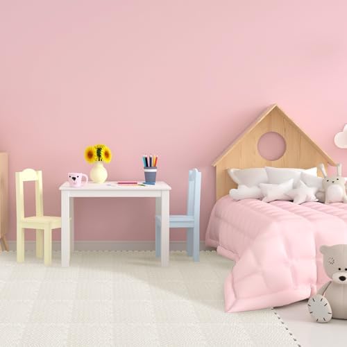 Shihanee 16 Foam Floor Interlocking Tiles, 11.8 x 11.8 Inch, Ivory White - Image 4