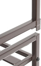 Simple Houseware 3-Tier Stackable Metal Panel Shoe Rack - Image 6