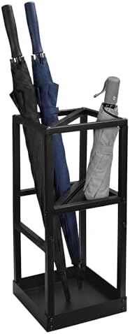 Umbrella Stand for Entryway Metal Geometric Freestanding Umbrella Holder or by Mounting+UP