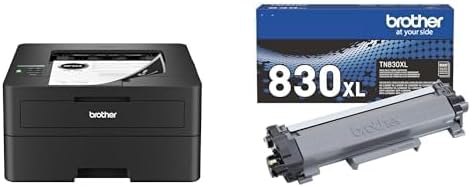 Brother HLL2460DW Printer and TN830XL High Yield Toner by Brother