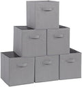 STORAGE MANIAC Storage Cubes, 11 Inch 6 Pack Collapsible Fabric Shelf Bins by STORAGEMANIAC