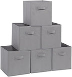 STORAGE MANIAC Storage Cubes, 11 Inch 6 Pack Collapsible Fabric Shelf Bins by STORAGEMANIAC