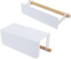 Bitray Wall Mounted Umbrella Holder White Iron Adjustable Stand No Drill - Image 4