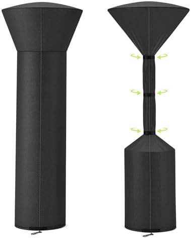 QH.HOME Patio Heater Cover, Waterproof Tear-Resistant 89"x 33"x19" by QHHOME