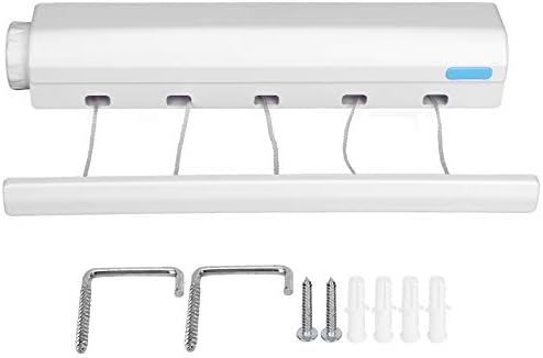 Retractable Clothesline Kit, Wall Mounted Automatic Folding Laundry Rack - Image 4
